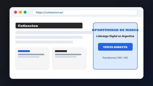 Modelo de aplicación comercial y proyectos digitales para cotizacion.ar